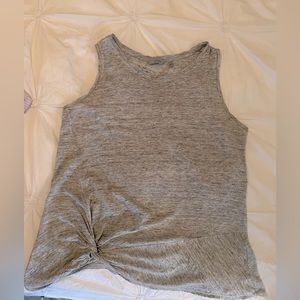 Athleta sleeveless tank grey with ruching detail - Medium
